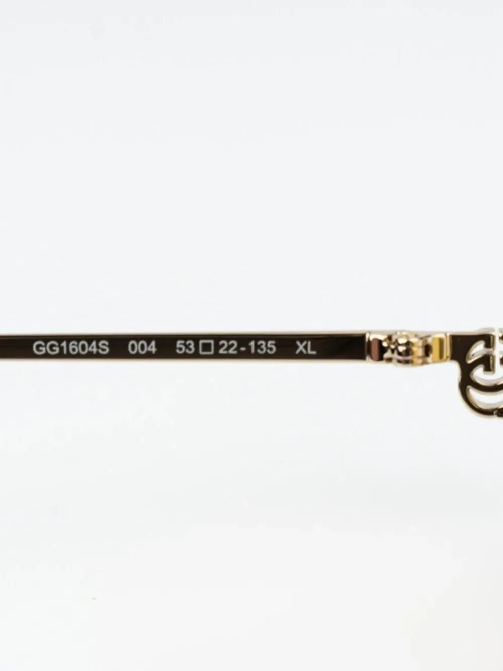 Gucci Men Sunglasses Gold Mirror GG Pattern Cat Eye GG1604S 004 NEW AUTHENTIC
